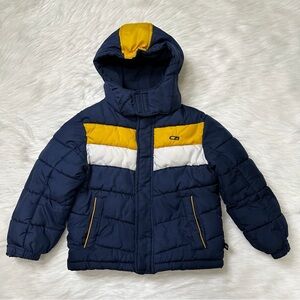 CB Sports Toddler Size 4T Navy Blue Winter Hoodie Puffer Jacket